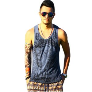 elephant print tank top