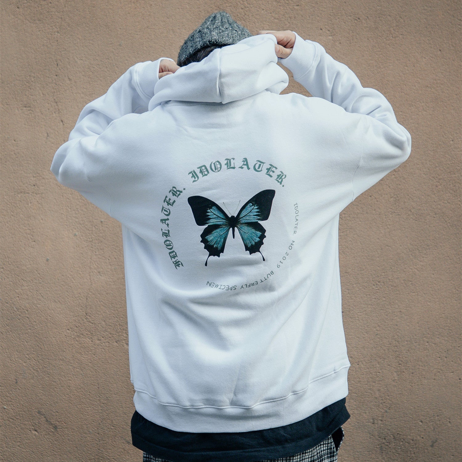 add fleece hoodie to make old butterfly hoodie add fleece hoodie to make old butterfly hoodie