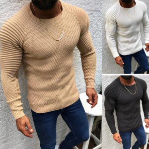 round neck pullover sweater