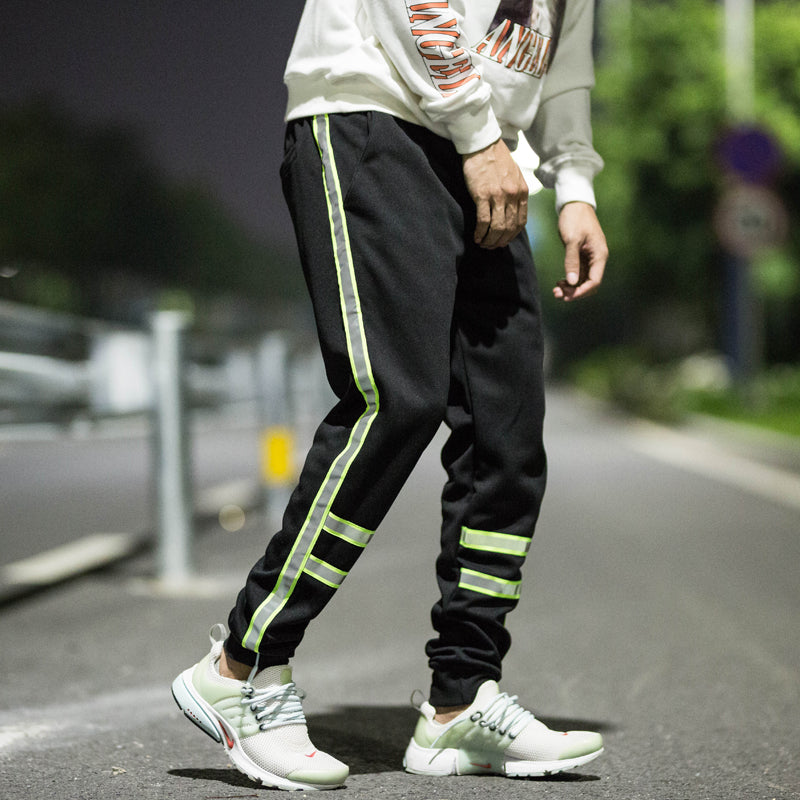 men's fashion and comfort street reflective sweatpants men's fashion and comfort street reflective sweatpants