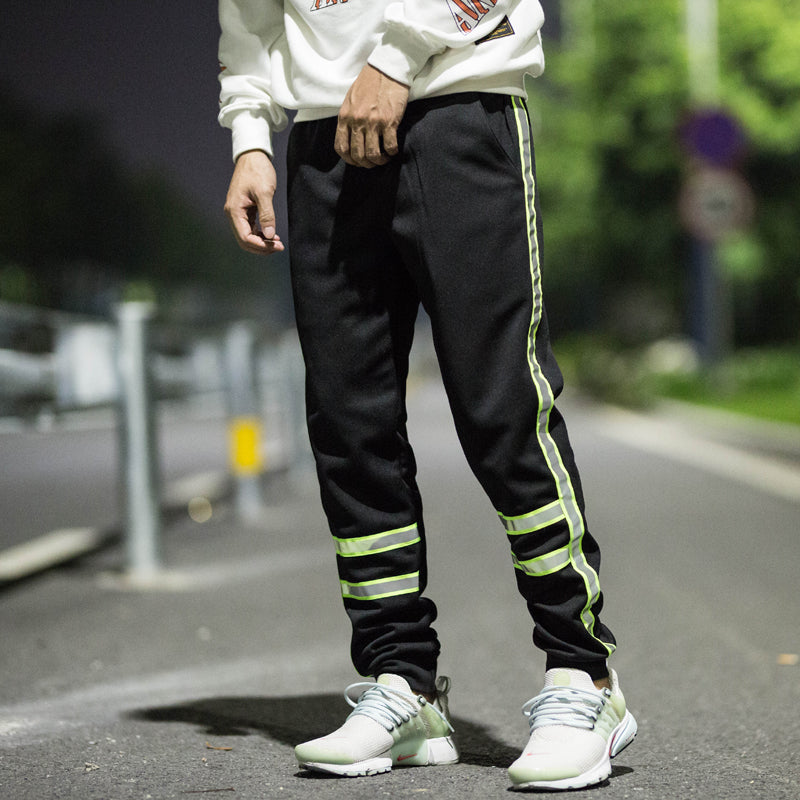 men's fashion and comfort street reflective sweatpants men's fashion and comfort street reflective sweatpants