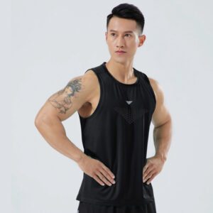 mens plus size stretchy breathable tank top